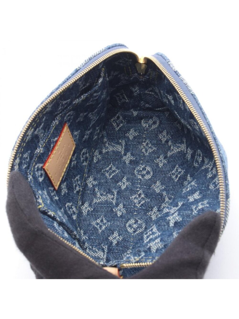 Louis Vuitton Pouch Pochette tee PM Blue Denim Leather - Picture 3 of 5